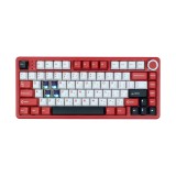คีย์บอร์ดเกมมิ่ง AULA FIRE75 (PINK/BLACK/RED) TCC PURPLE SWITCH