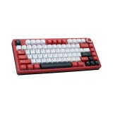 คีย์บอร์ดเกมมิ่ง AULA FIRE75 (PINK/BLACK/RED) TCC PURPLE SWITCH