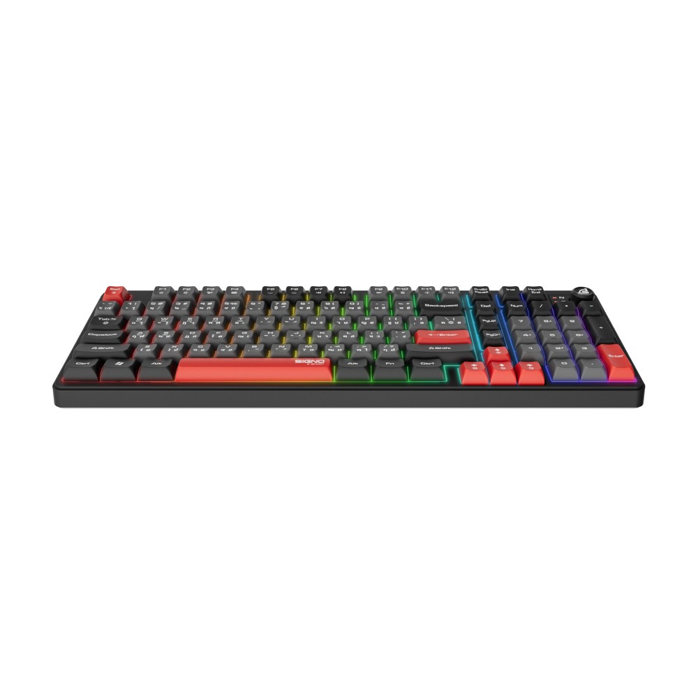 คีย์บอร์ดเกมมิ่ง Signo EXODUS KB-726 Tri-Mode Black