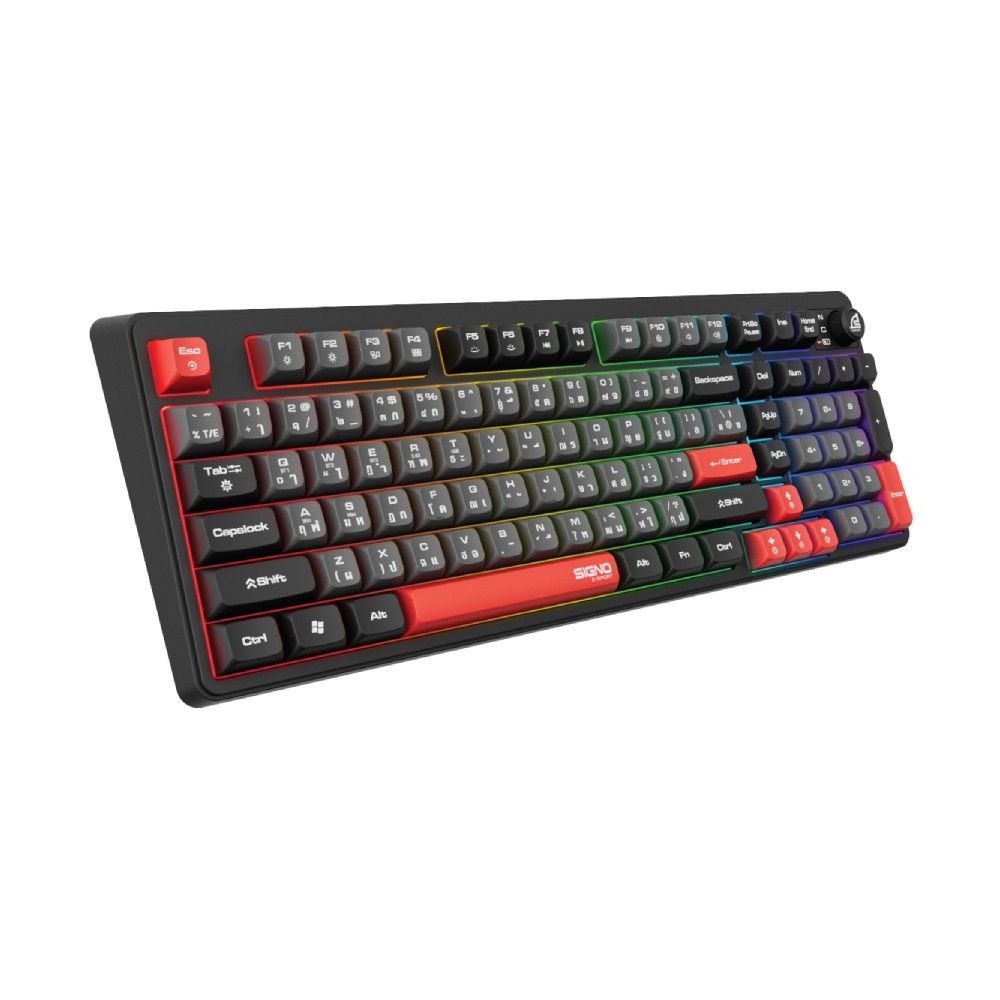 คีย์บอร์ดเกมมิ่ง Signo EXODUS KB-726 Tri-Mode Black