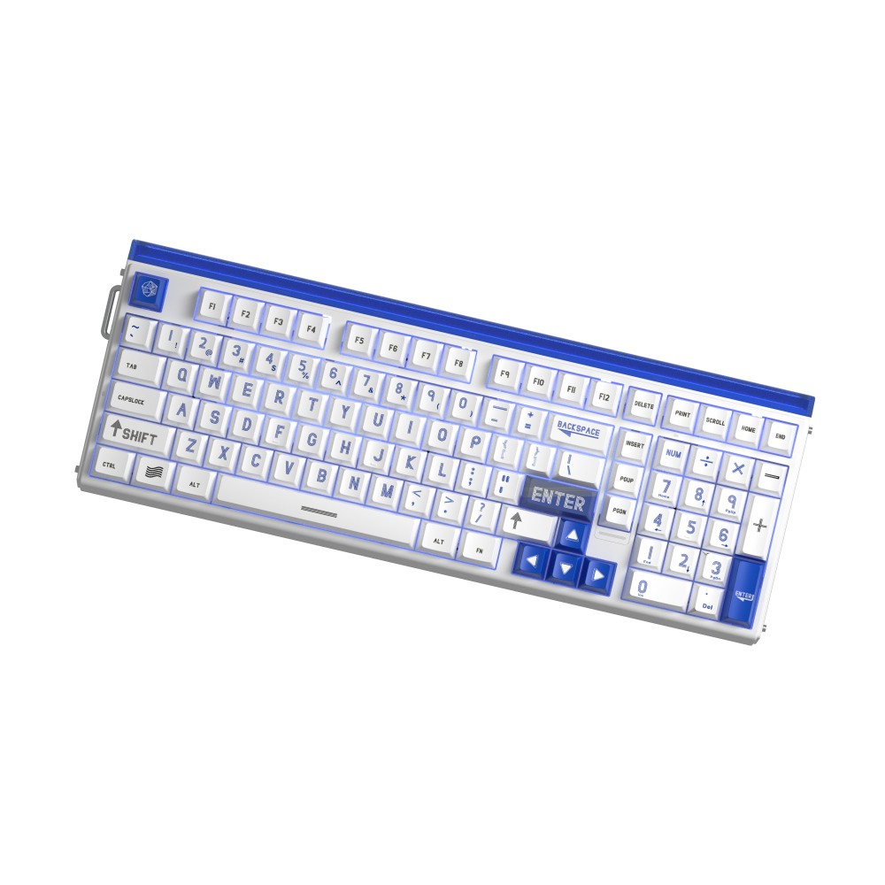 คีย์บอร์ดเกมมิ่ง AULA HERO99 (BLUE) CHUN MNT SWITCH