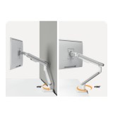 แขนจับจอมอนิเตอร์ Brateck Single Monitor Arm (LDT68-C012) White