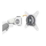 แขนจับจอมอนิเตอร์ Brateck Single Monitor Arm (LDT68-C012) White