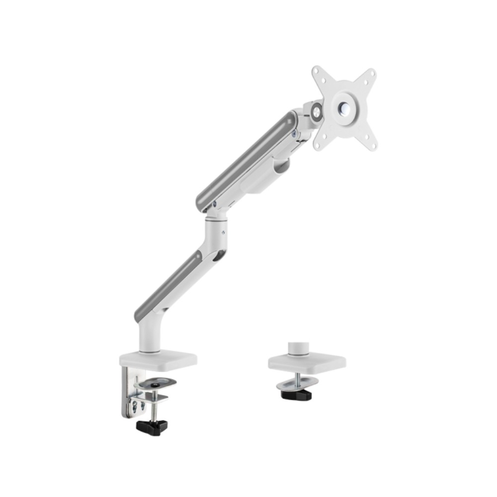 แขนจับจอมอนิเตอร์ Brateck Single Monitor Arm (LDT68-C012) White
