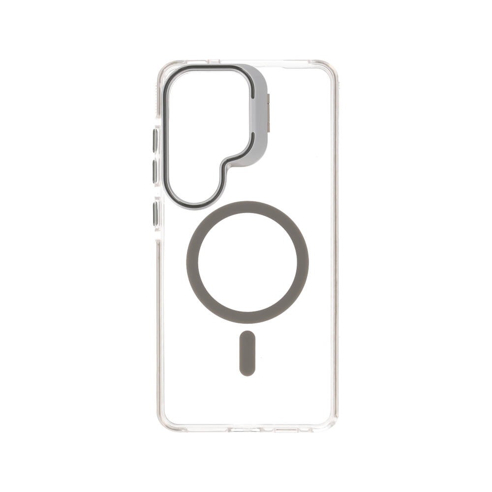 เคส QPLUS Samsung Galaxy S26 Ultra Magnetic Transparent Gray with Camera Stand
