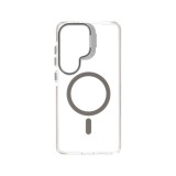 เคส QPLUS Samsung Galaxy S26 Ultra Magnetic Transparent Gray with Camera Stand