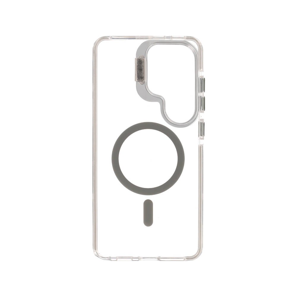 เคส QPLUS Samsung Galaxy S26 Ultra Magnetic Transparent Gray with Camera Stand