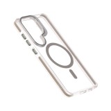 เคส QPLUS Samsung Galaxy S26 Ultra Magnetic Transparent Gray with Camera Stand