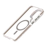 เคส QPLUS Samsung Galaxy S26 Ultra Magnetic Transparent Gray with Camera Stand