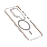เคส QPLUS Samsung Galaxy S26 Ultra Magnetic Transparent Gray with Camera Stand
