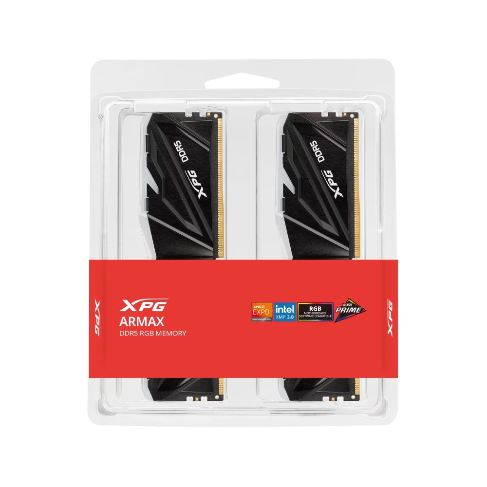 แรมพีซี ADATA XPG Armax DDR5 32GB/6000MHz.(2X16GB) CL30 RGB - Black (U600016DTAMRBK)