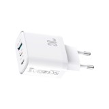 อะแดปเตอร์ JOYROOM Wall Charger 1 USB-A / 2 USB-C (PD30W) GaN White (JR-TG6)