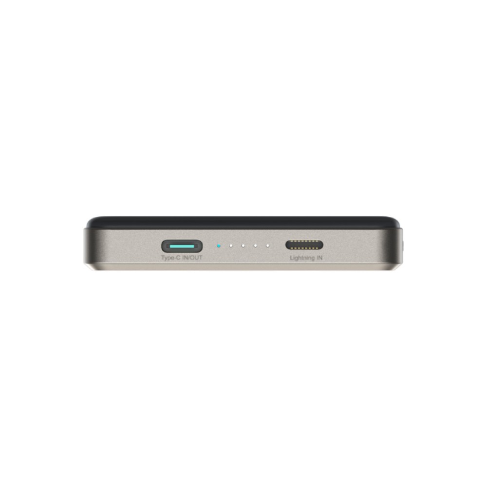 พาวเวอร์แบงค์ JOYROOM 10000mAh Ultra-Slim Metal Magnetic Wireless (JR-PBM08 Pro 20W) (CCC) Natural Titanium