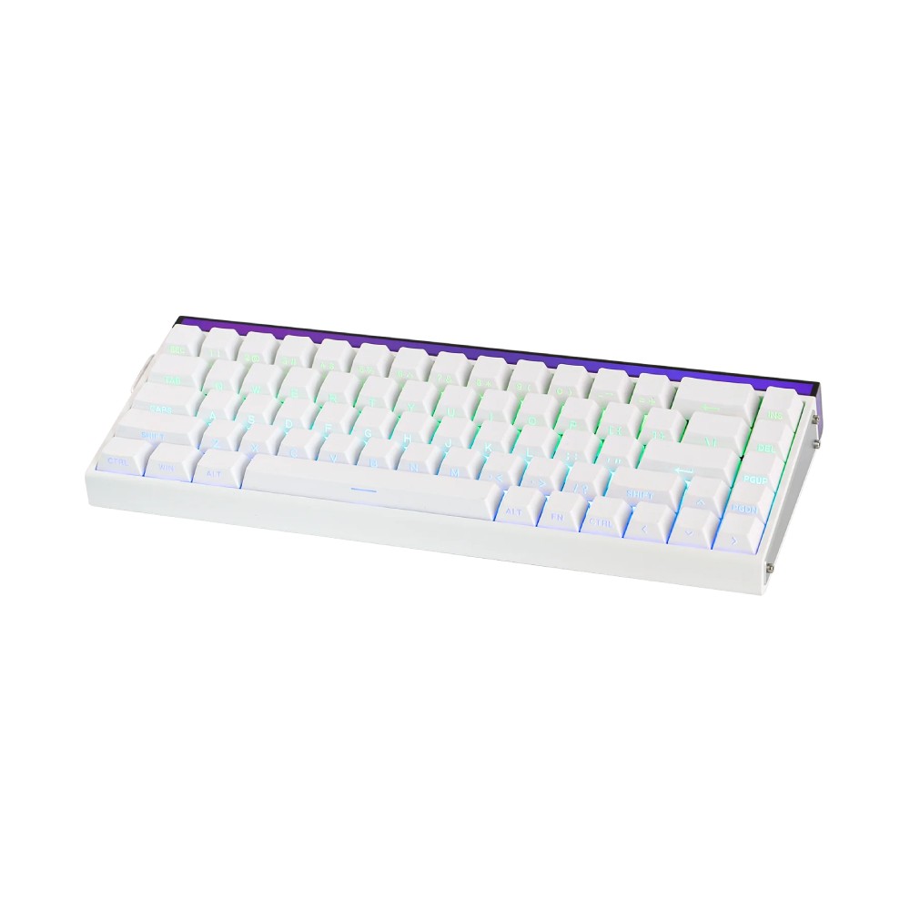 คีย์บอร์ดเกมมิ่ง AULA HERO 68 HE (WHITE) METEOR MNT SWITCH
