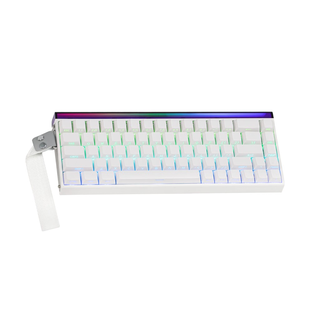 คีย์บอร์ดเกมมิ่ง AULA HERO 68 HE (WHITE) METEOR MNT SWITCH