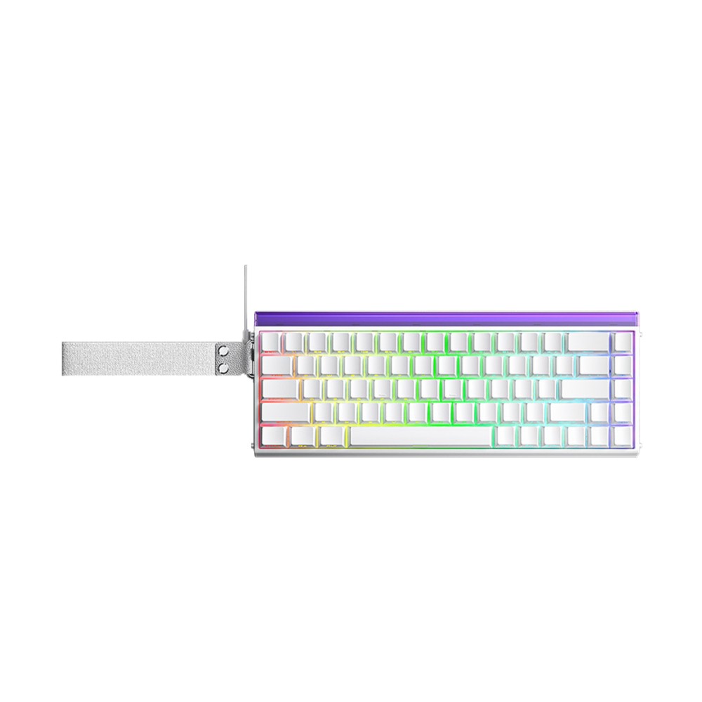 คีย์บอร์ดเกมมิ่ง AULA HERO 68 HE (WHITE) METEOR MNT SWITCH