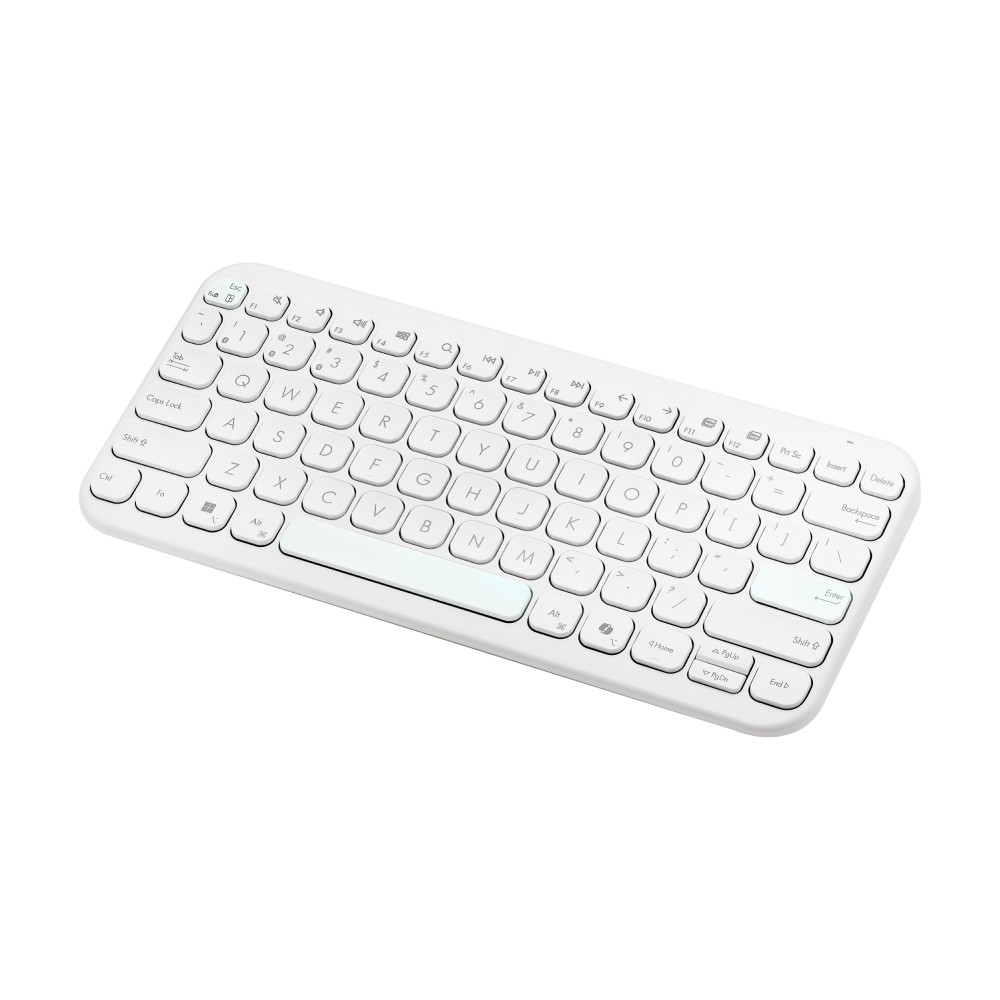 คีย์บอร์ดไร้สาย Asus Marshmallow KW100 Iridescent White
