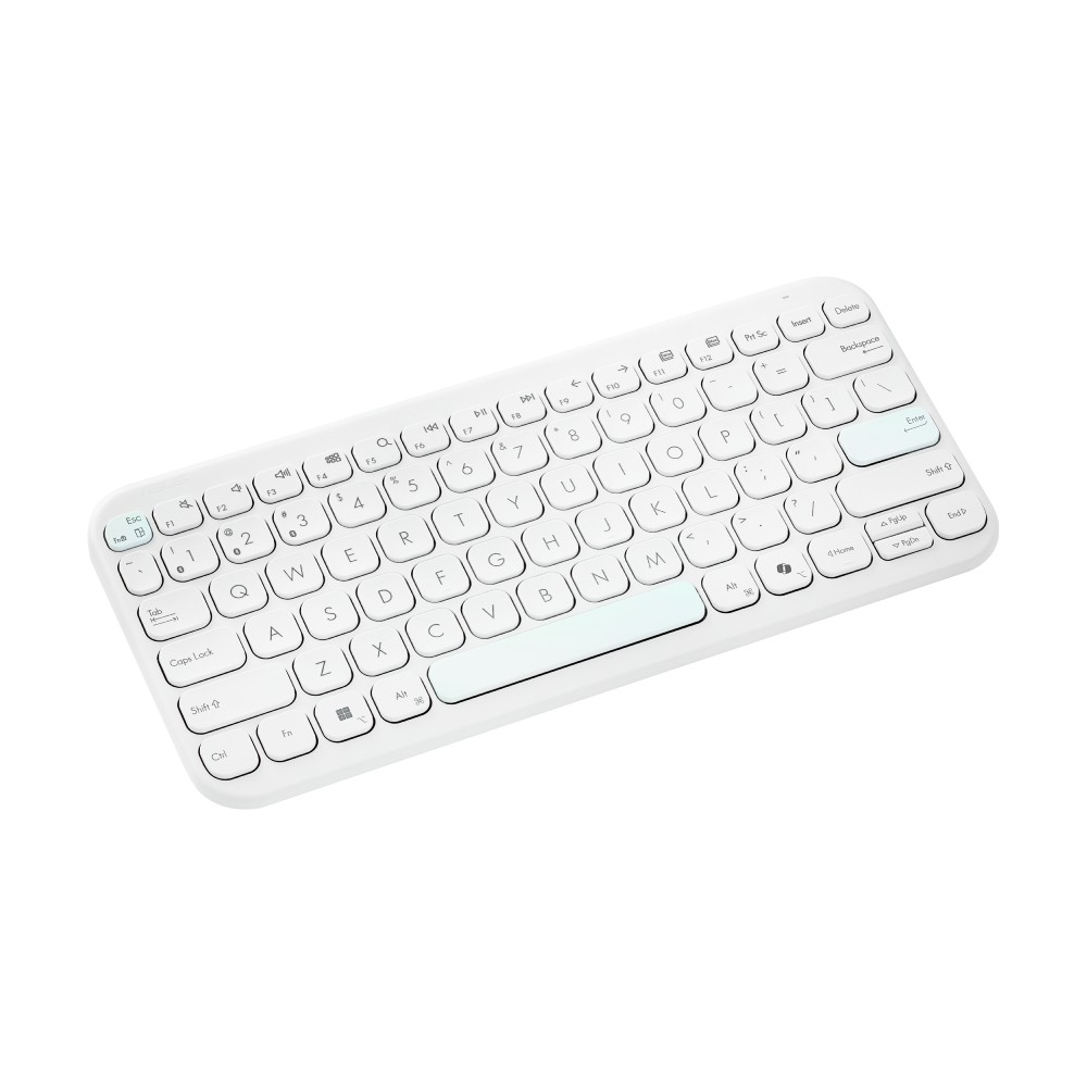 คีย์บอร์ดไร้สาย Asus Marshmallow KW100 Iridescent White