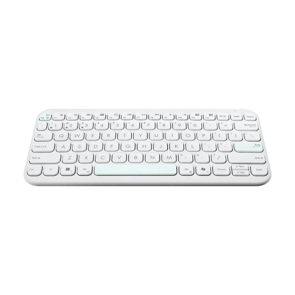 คีย์บอร์ดไร้สาย Asus Marshmallow KW100 Iridescent White