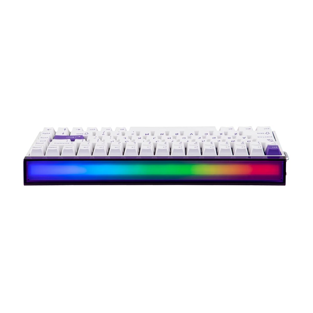คีย์บอร์ดเกมมิ่ง AULA HERO 84 HE (WHITE/PURPLE) PLUTO MNT SWITCH