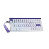 คีย์บอร์ดเกมมิ่ง AULA HERO 84 HE (WHITE/PURPLE) PLUTO MNT SWITCH