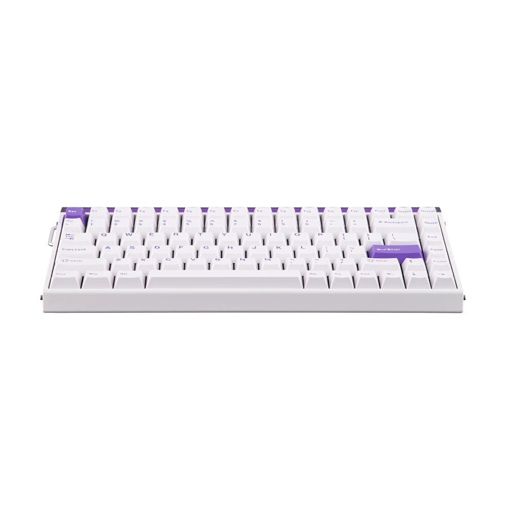 คีย์บอร์ดเกมมิ่ง AULA HERO 84 HE (WHITE/PURPLE) PLUTO MNT SWITCH
