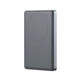 พาวเวอร์แบงค์ JOYROOM 10000mAh Ultra-Slim Metal Magnetic Wireless (JR-PBM08 Pro 20W) (CCC) Space Gray