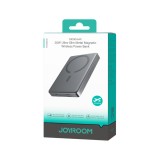 พาวเวอร์แบงค์ JOYROOM 10000mAh Ultra-Slim Metal Magnetic Wireless (JR-PBM08 Pro 20W) (CCC) Space Gray