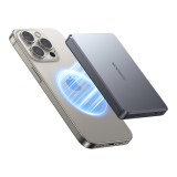 พาวเวอร์แบงค์ JOYROOM 10000mAh Ultra-Slim Metal Magnetic Wireless (JR-PBM08 Pro 20W) (CCC) Space Gray