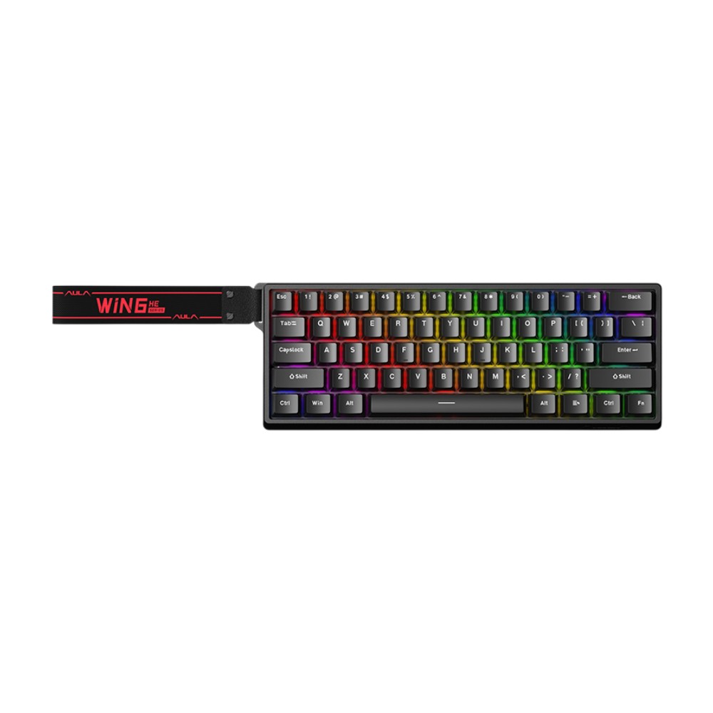 คีย์บอร์ดเกมมิ่ง AULA WIN60 (BLACK) GRAY MNT SWITCH