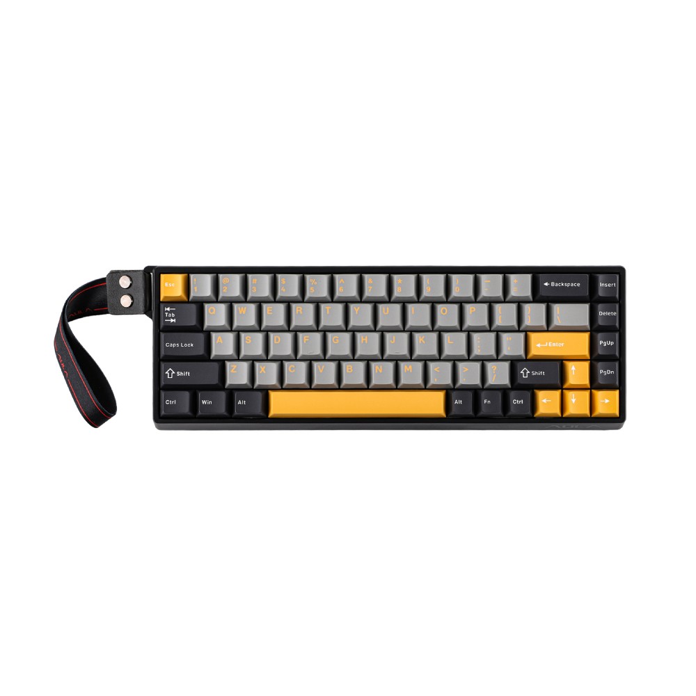 คีย์บอร์ดเกมมิ่ง AULA WIN68 (GRAY/YELLOW/BLACK) CHUN MNT SWITCH