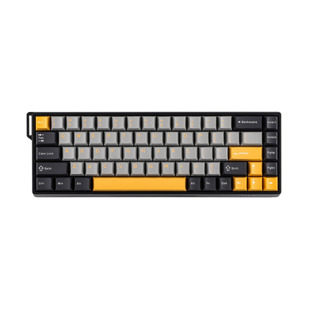 คีย์บอร์ดเกมมิ่ง AULA WIN68 (GRAY/YELLOW/BLACK) CHUN MNT SWITCH