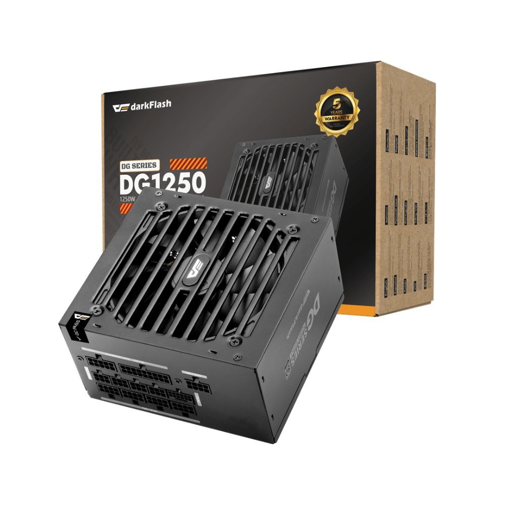 พาวเวอร์ซัพพลาย DARKFLASH DG1250 1250W ATX3.1 80 Plus Gold (DF-PSU-DG1250-K)