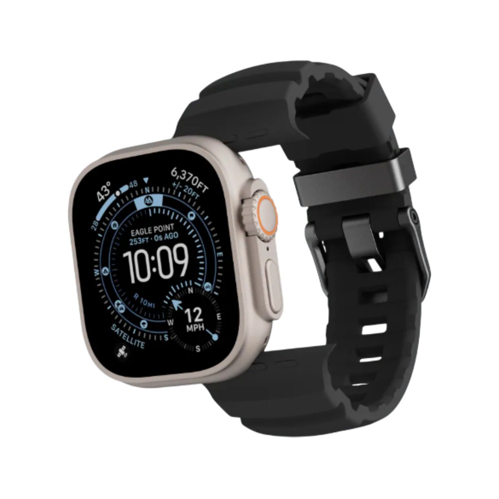 JTLEGEND สาย Apple Watch Strap Series 6,7,8,9,10,11,Ultra (42/44/45/49 mm) Terra Midnight Black