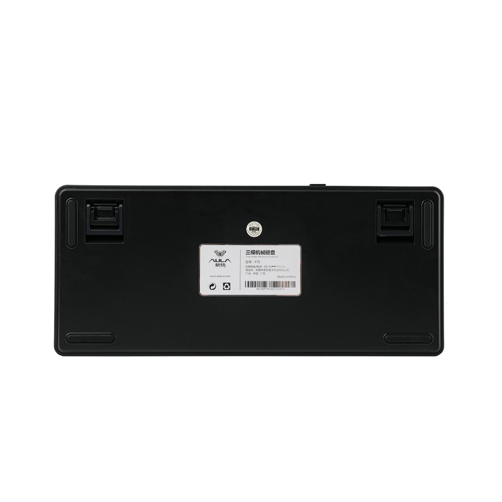 คีย์บอร์ดเกมมิ่ง AULA F75 (BLACK/DARK BLUE/ORANGE) GREY SWITCH