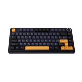 คีย์บอร์ดเกมมิ่ง AULA F75 (BLACK/DARK BLUE/ORANGE) GREY SWITCH