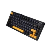 คีย์บอร์ดเกมมิ่ง AULA F75 (BLACK/DARK BLUE/ORANGE) GREY SWITCH