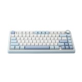 คีย์บอร์ดเกมมิ่ง AULA F75 (LIGHT BLUE/WHITE/DARK BLUE) GREY SWITCH