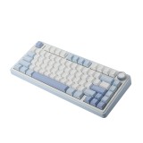 คีย์บอร์ดเกมมิ่ง AULA F75 (LIGHT BLUE/WHITE/DARK BLUE) GREY SWITCH
