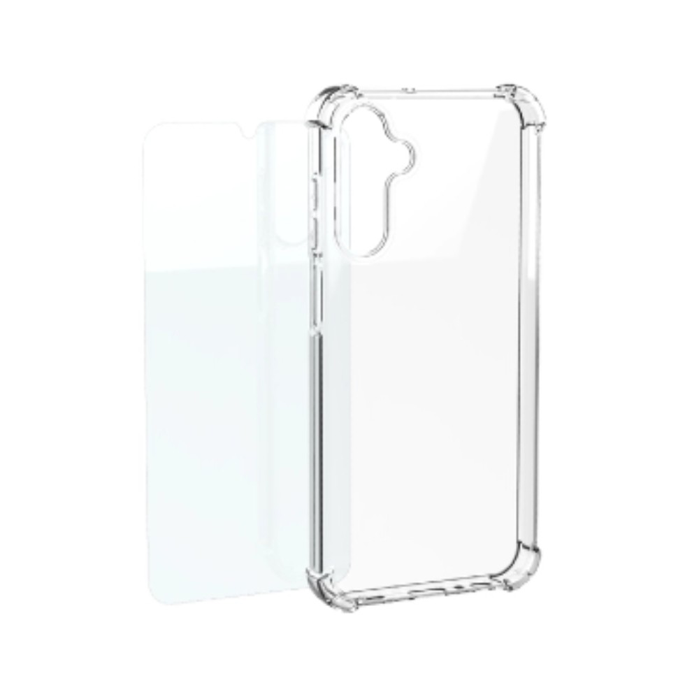 เคสพร้อมฟิล์ม Samsung Galaxy A37 Mobeen Clear 2in1 Kit Transparent