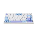 คีย์บอร์ดเกมมิ่ง AULA F75 (WHITE/BLUE/PURPLE) SKYBLUE SWITCH