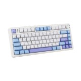 คีย์บอร์ดเกมมิ่ง AULA F75 (WHITE/BLUE/PURPLE) SKYBLUE SWITCH