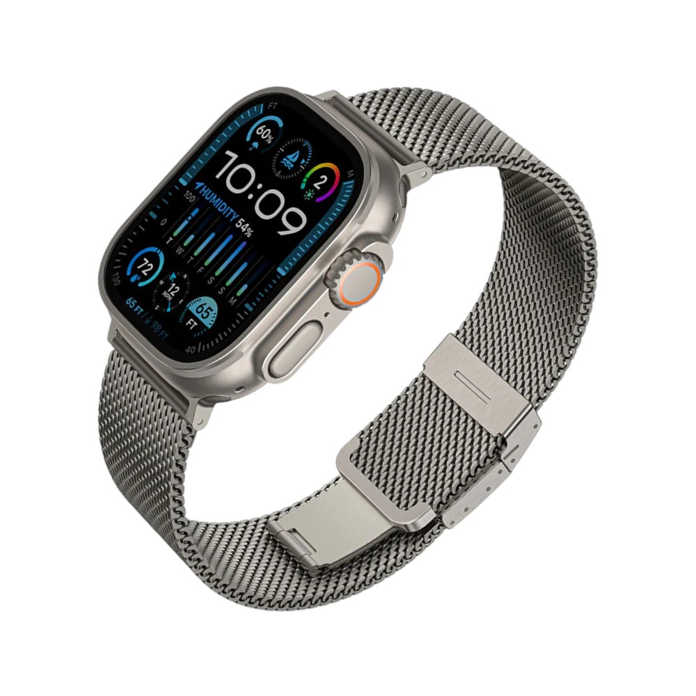 AMAZINGthing สาย Apple Watch Strap Series 6,7,8,9,10,11,Ultra (38/40/41/42/44/45/49 mm) Premium Metal Titanium