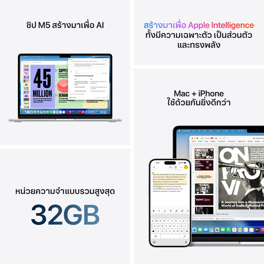 Apple MacBook Air 15 : M5 chip 10C CPU/10C GPU/16GB/512GB Starlight - 2026 (Eng-Keyboard)