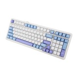 คีย์บอร์ดเกมมิ่ง AULA F99 V.3 White/Blue/Purple - Gray Wood Switch
