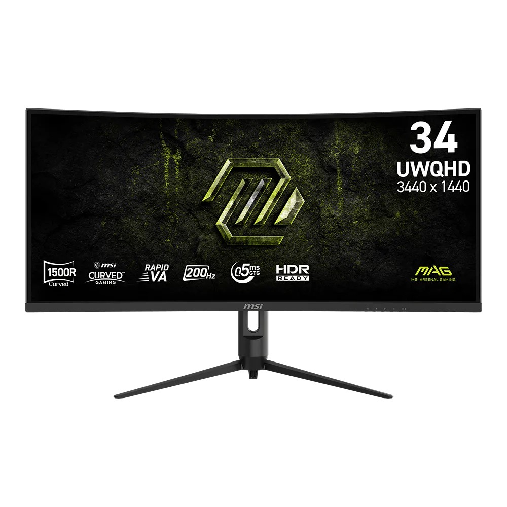 จอมอนิเตอร์ MSI MAG 342CQRF E20 Gaming Monitor (Rapid VA 2K 200Hz Curved)