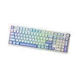 คีย์บอร์ดเกมมิ่ง AULA F99PRO (LIGHTBLUE/WHITE/DARKPURPLE) SKYBLUE SWITCH