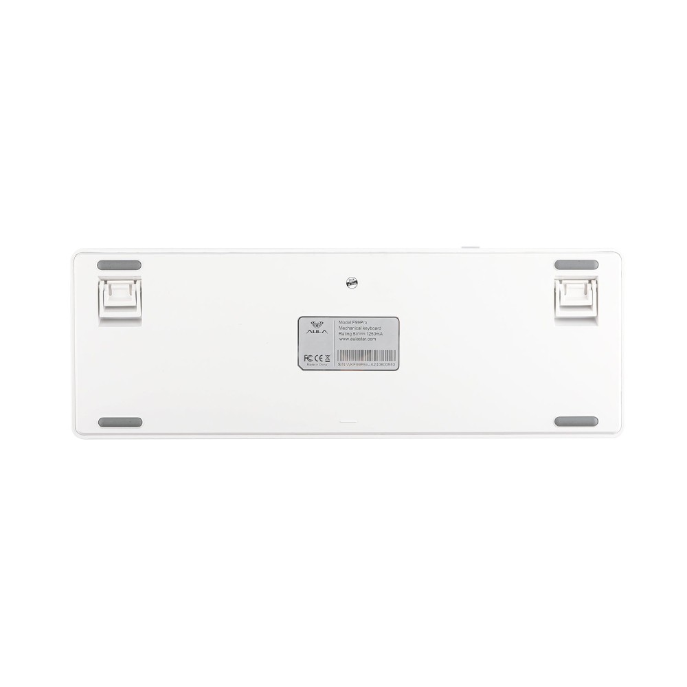 คีย์บอร์ดเกมมิ่ง AULA F99PRO (LIGHTGRAY/WHITE/DARKGRAY) SKYBLUE SWITCH