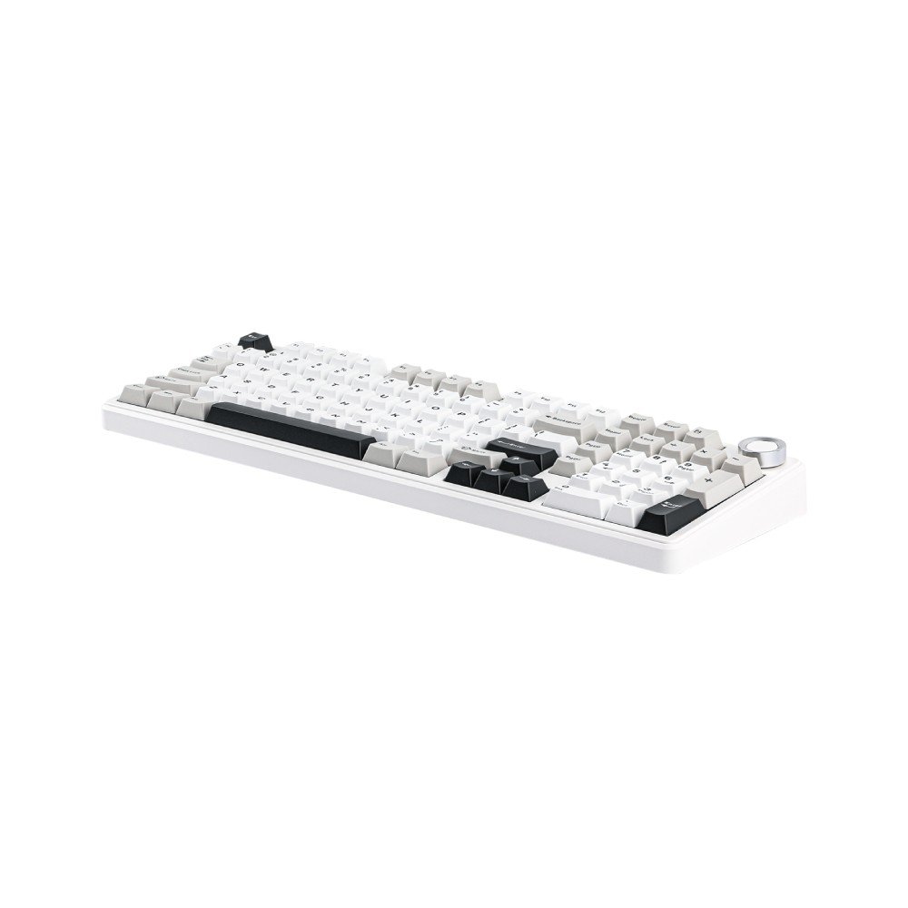 คีย์บอร์ดเกมมิ่ง AULA F99PRO (LIGHTGRAY/WHITE/DARKGRAY) SKYBLUE SWITCH