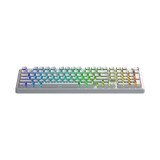 คีย์บอร์ดเกมมิ่ง AULA F99PRO (WHITE) LIGHT SILENT SWITCH